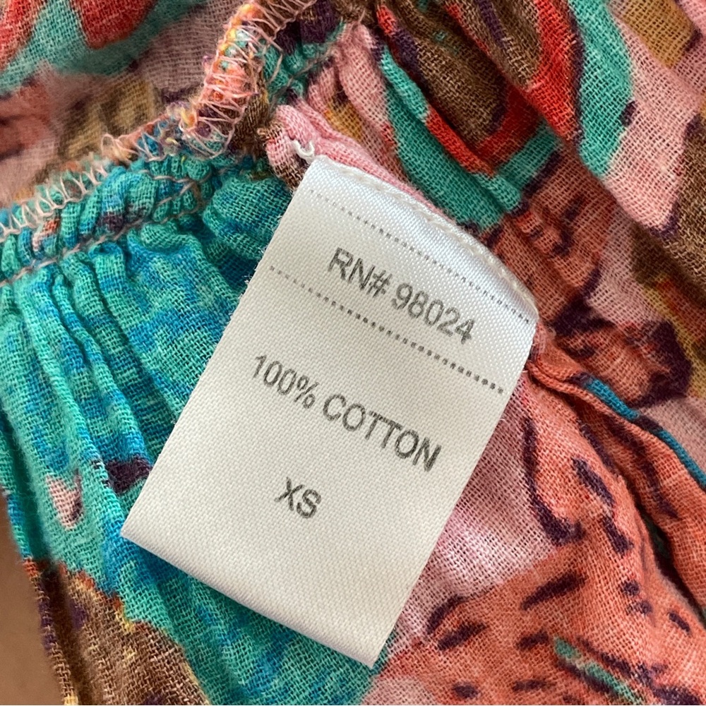 Floral Ruffle Mini Skirt - Multicolor - Picture 3 of 5